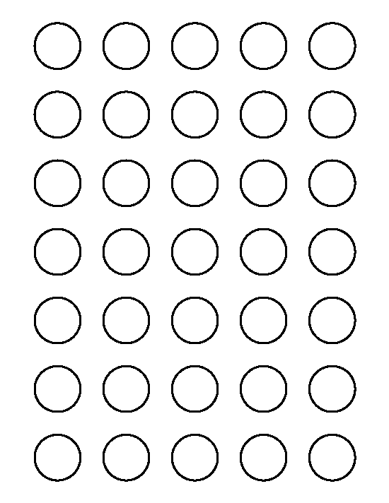 Small Circles Printable Template