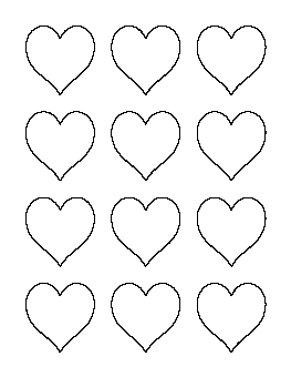 2 Inch Heart Pattern