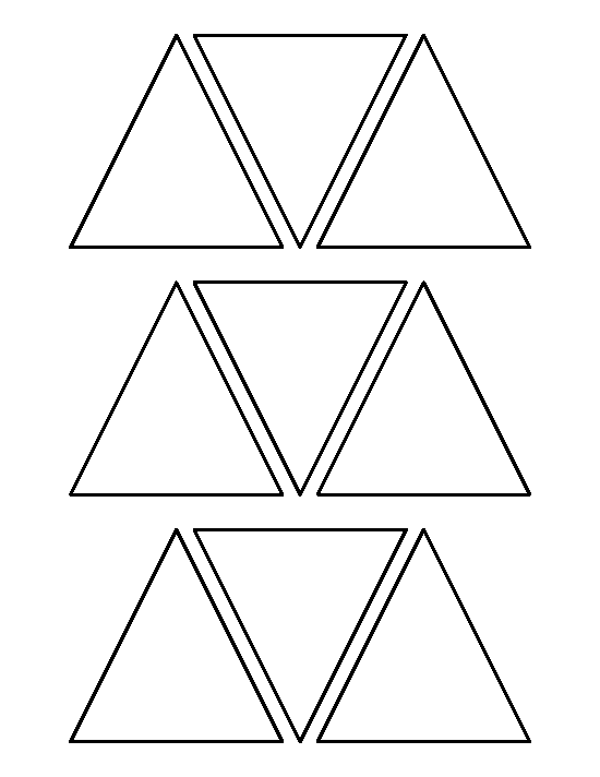 Printable 3 Inch Triangle Template