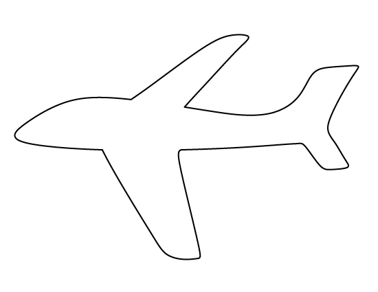 Printable Airplane Template