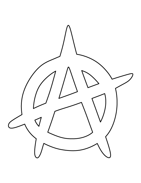 Anarchy Symbol Template