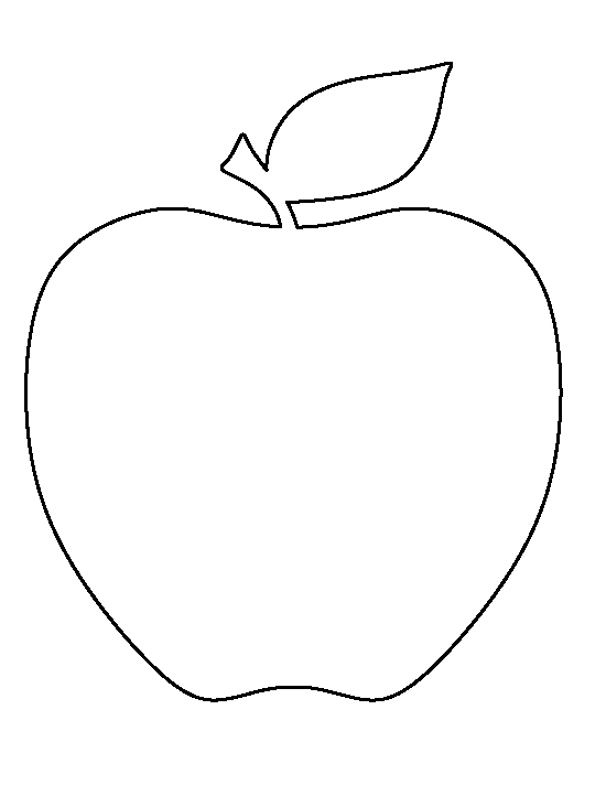 Printable Apple Template