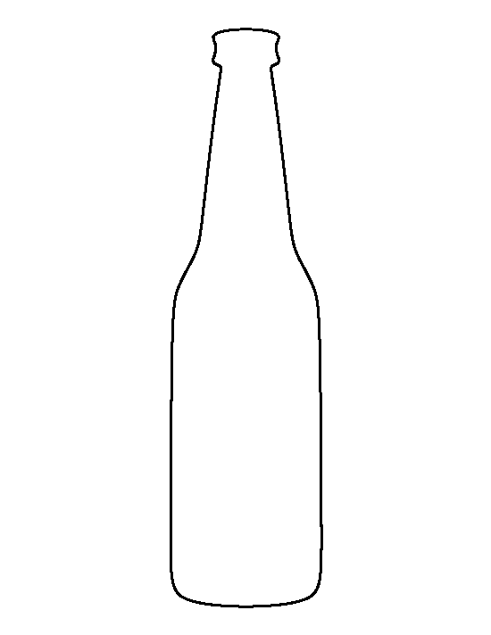 Printable Beer Bottle Template