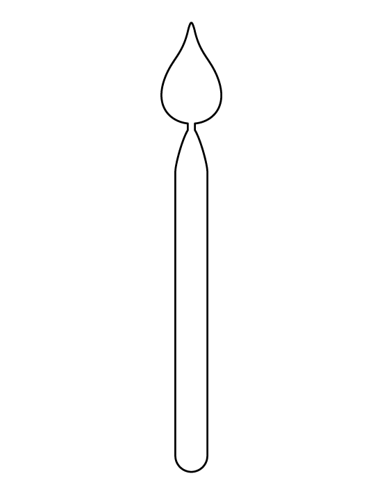 Birthday Candle Template