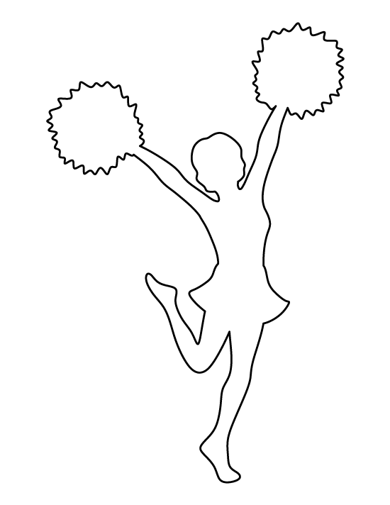 Printable Cheer Megaphone Outline Sketch Coloring Page