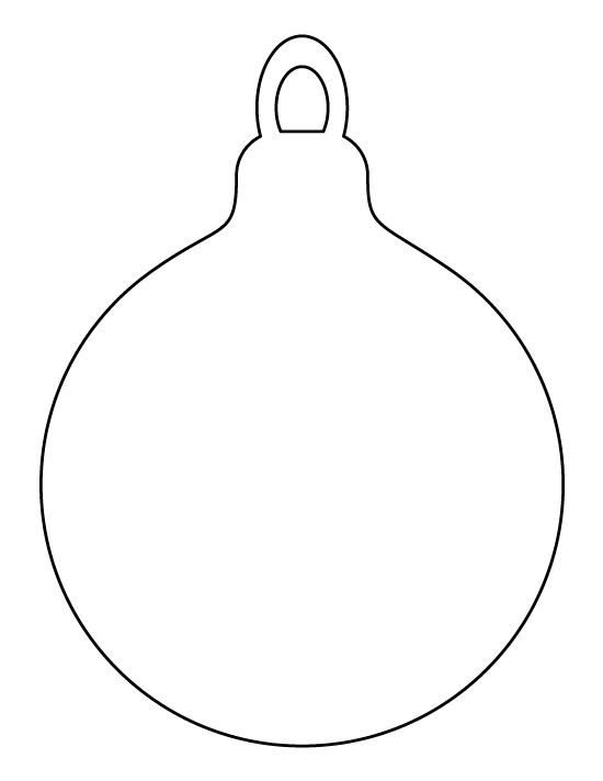 Free Printable Christmas Ornament Template Free Download