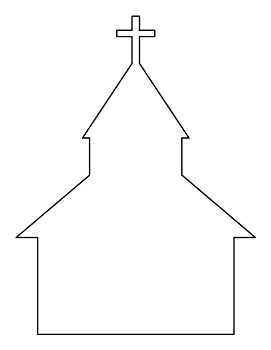 Printable Church Template