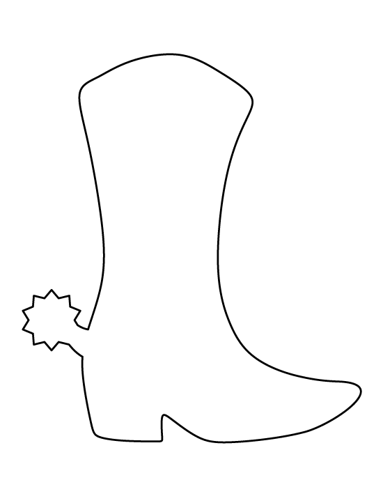 Cowboy Boot Template