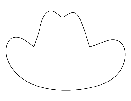 Cowboy Hat Template