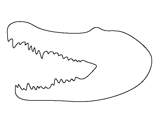 Crocodile Head Template