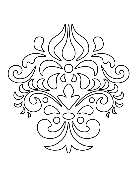Printable Damask Pattern Printable Word Searches