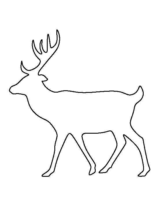 Printable Deer Template