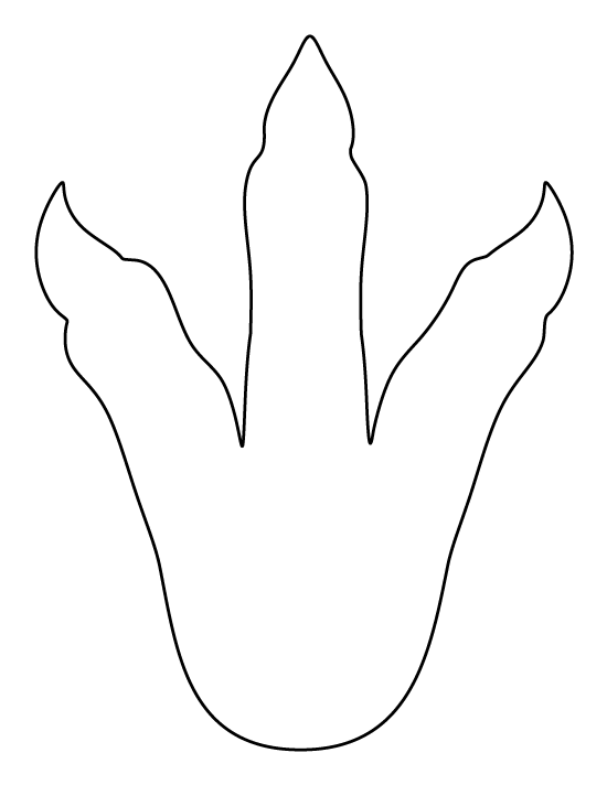 Dinosaur Footprint Template