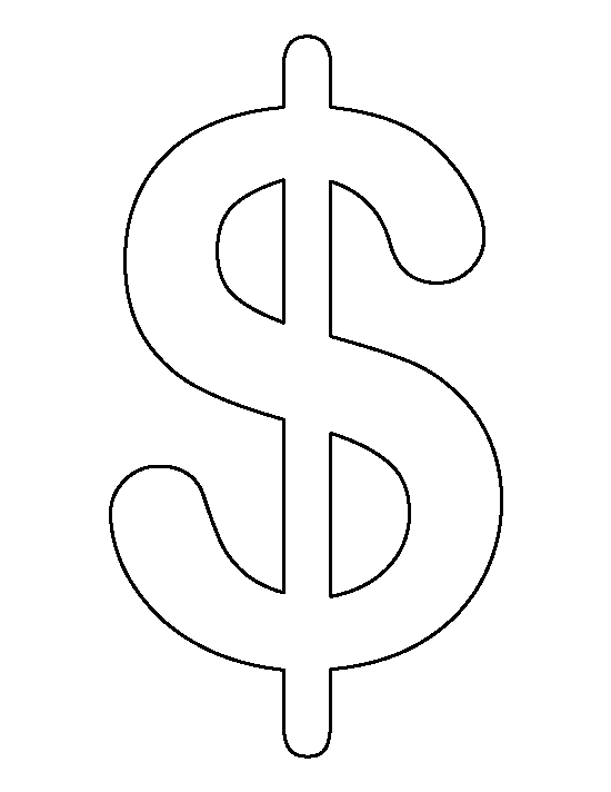 Dollar Sign Template