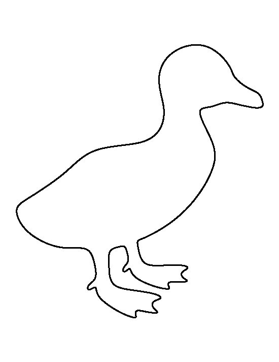 Printable Duckling Template