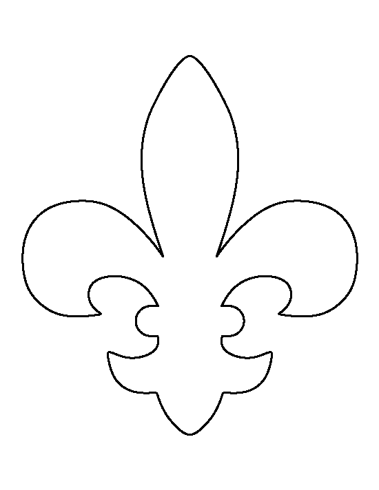 Fleur De Lis Printable Template Printable Templates