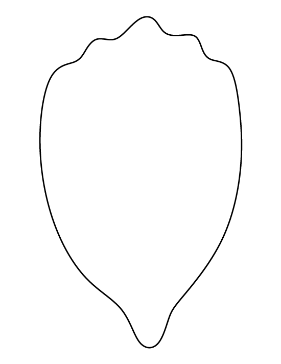 Flower Petal Template