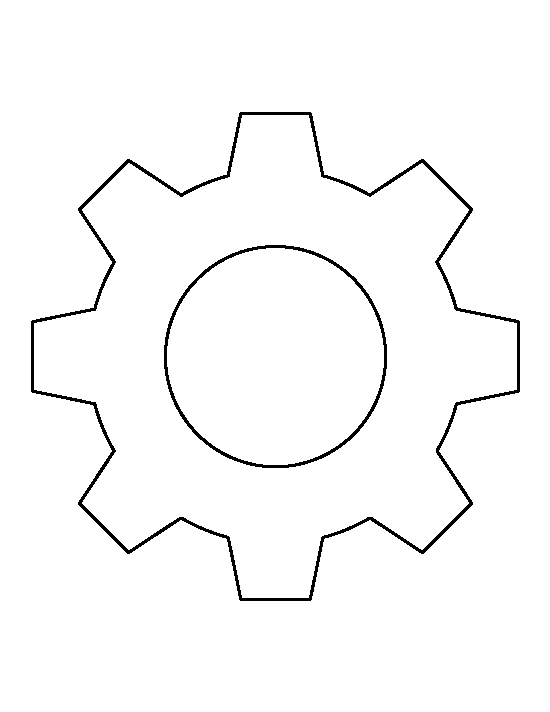 Printable Gear Template