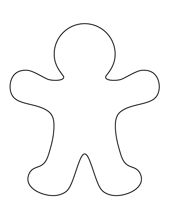 Gingerbread Man Template