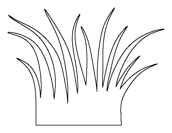 printable grass template