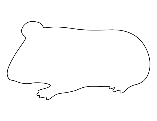 Printable Guinea Pig Template