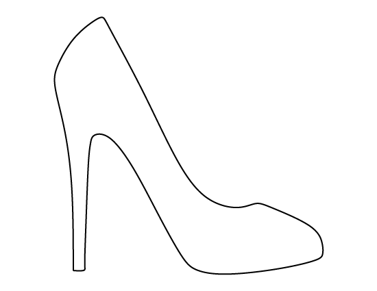 printable-high-heel-template
