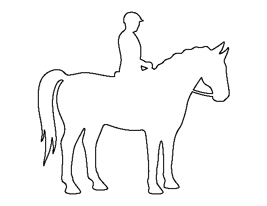 Horse and Rider Template