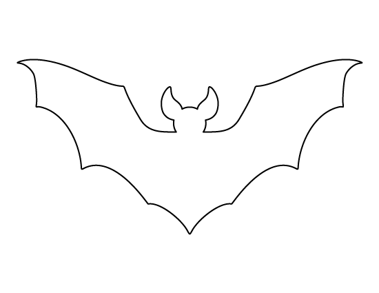 Printable Large Bat Template