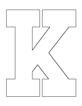 Letter K Pattern