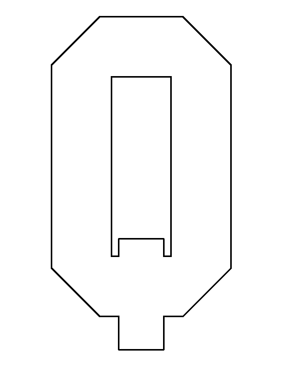 Letter Q Template