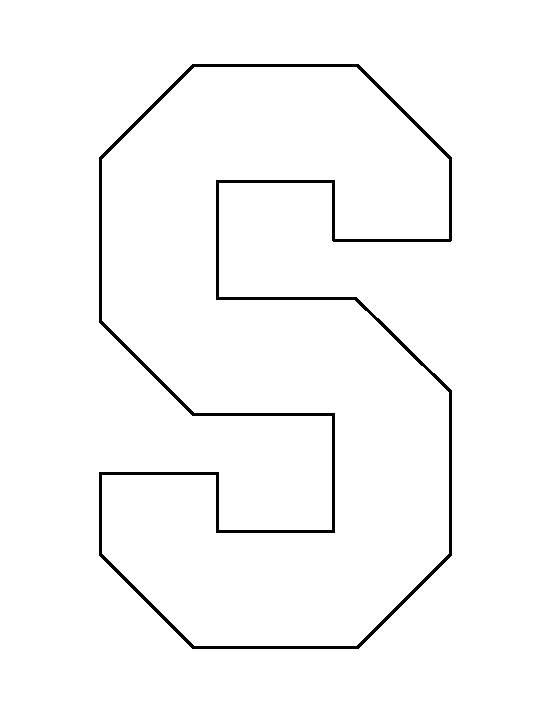 Printable Letter S Template