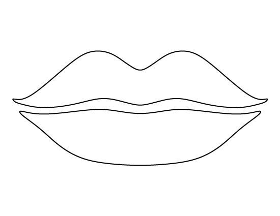 Printable Lips Template