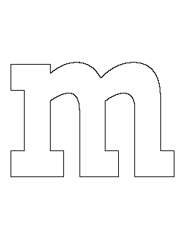 Lowercase Letter M Pattern