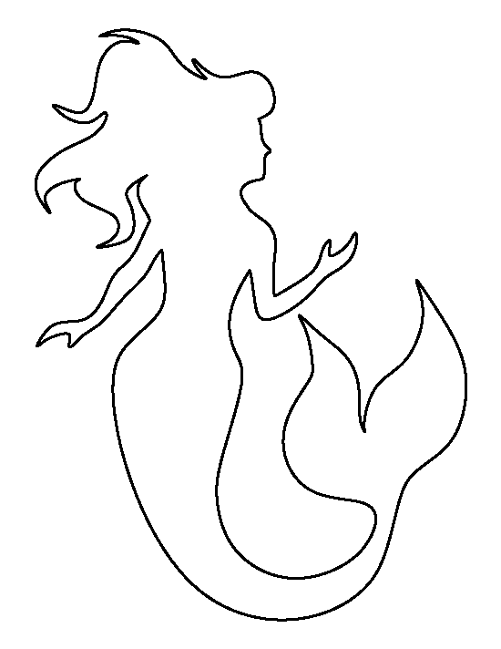Printable Mermaid Template