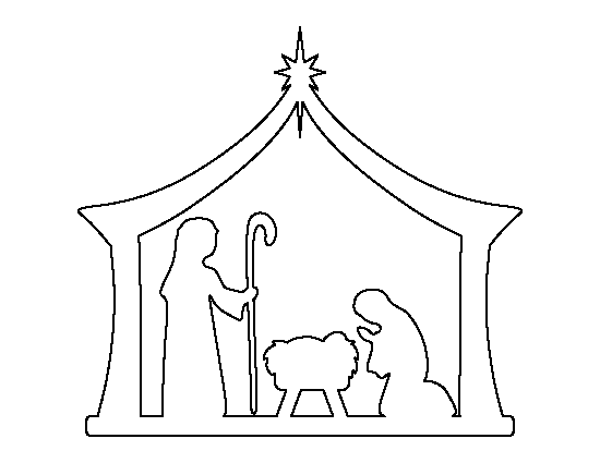 Nativity Scene Cut Out Nativity Template Printable Printable Templates