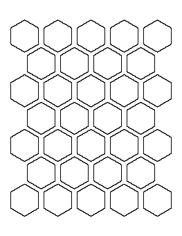 1.5 Inch Hexagon Pattern