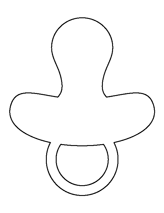 Printable Pacifier Template