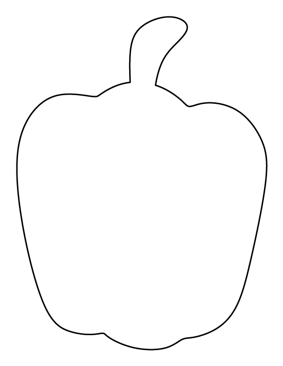 Printable Pepper Template