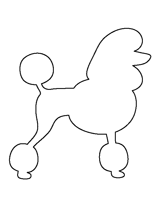 Printable Poodle Template