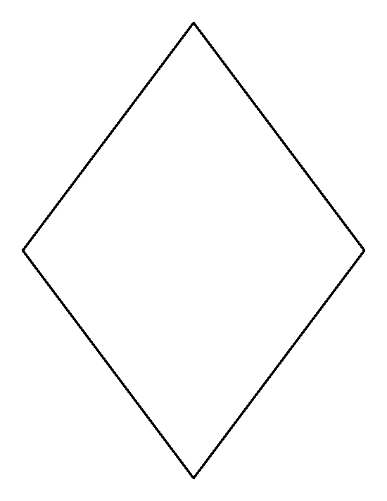 Printable Rhombus Template