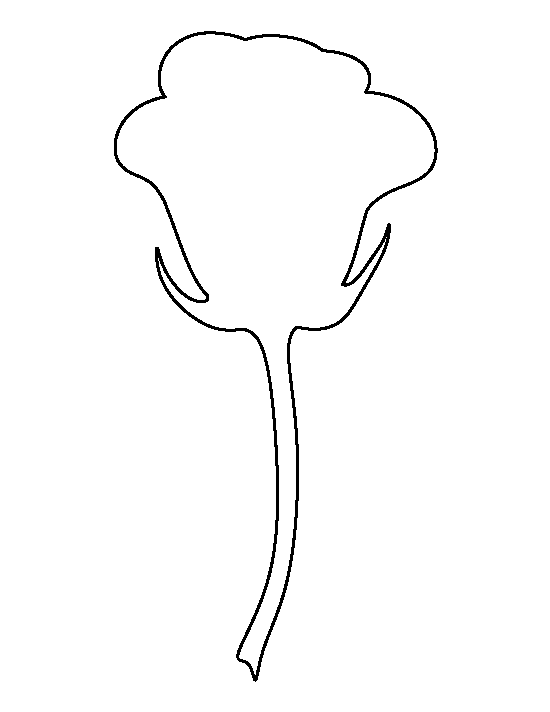 Rose Cut Out Template
