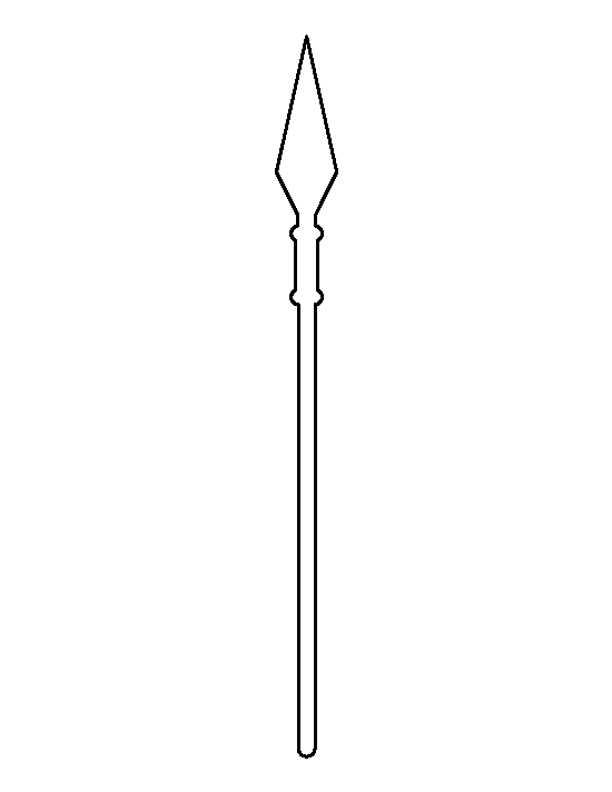 Printable Spear Template