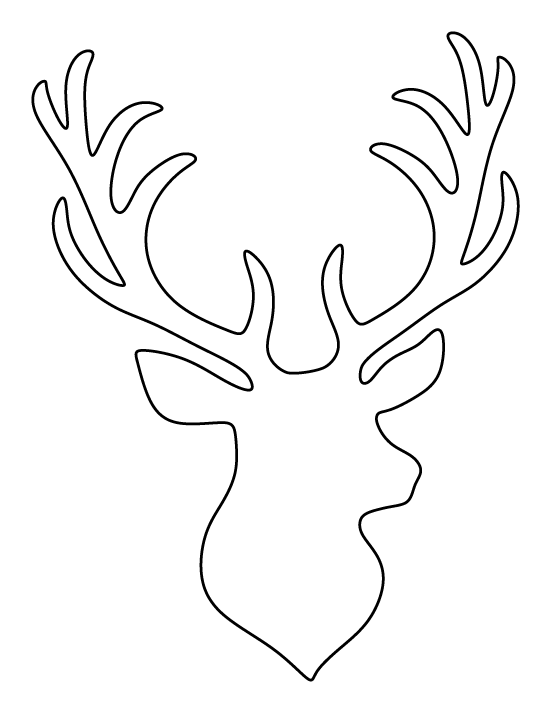 deer head coloring pages - photo #21