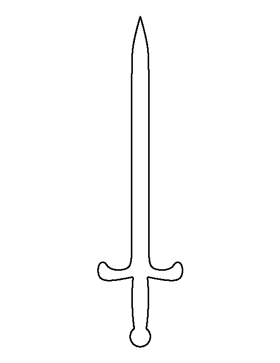 Printable Sword Template