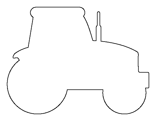 Printable Tractor Template