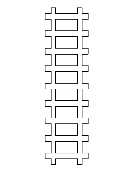 Train Track Template