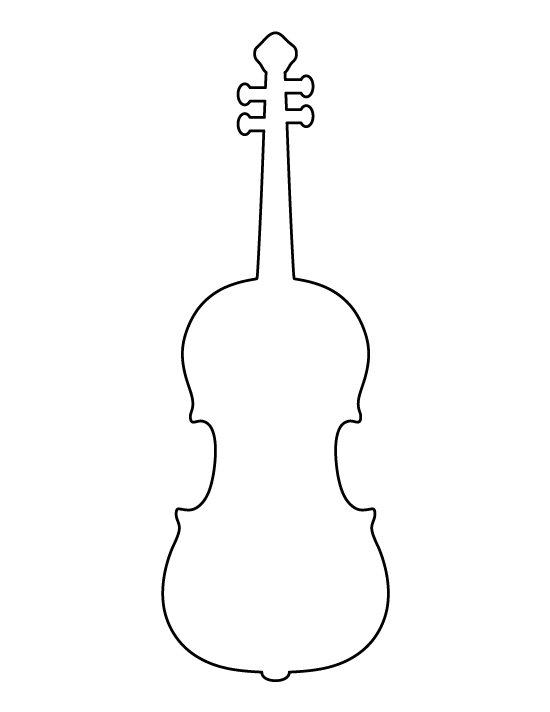 Printable Violin Template