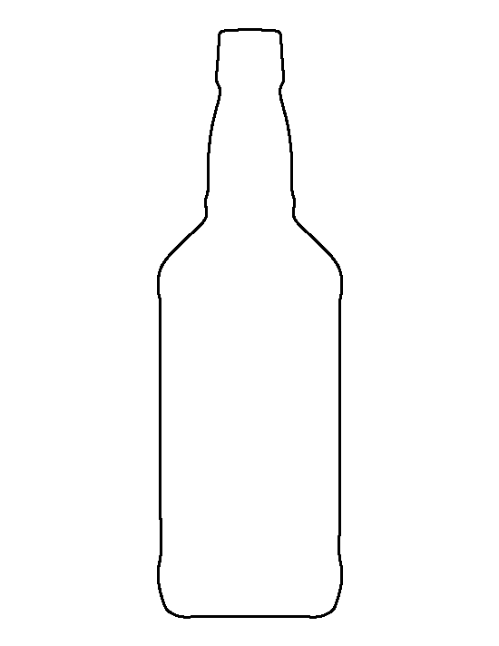 Whiskey Bottle Template