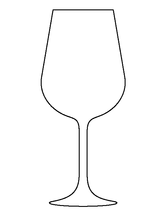 Printable Wine Glass Template