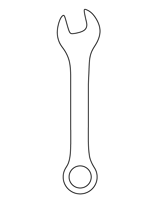 Printable Wrench Template